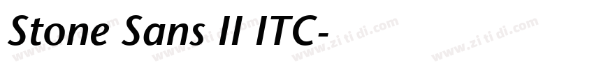 Stone Sans II ITC字体转换
